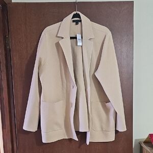 Ann Taylor Cream Blazer Coat